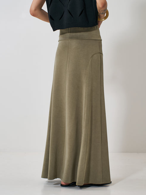 【 予約:2月上旬 】FIBRIL JERSEY SKIRT /Y261-21023